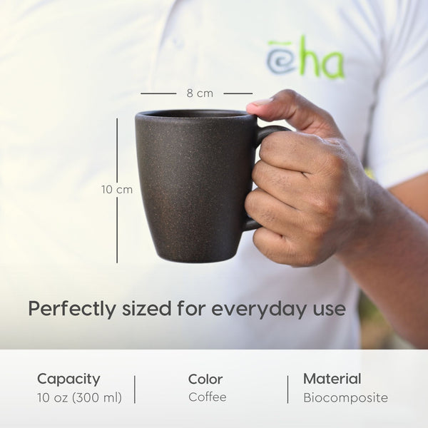 Classic Mug 300 ml | Unbreakable Mugs Made with Rice Husk & Bamboo Fibers