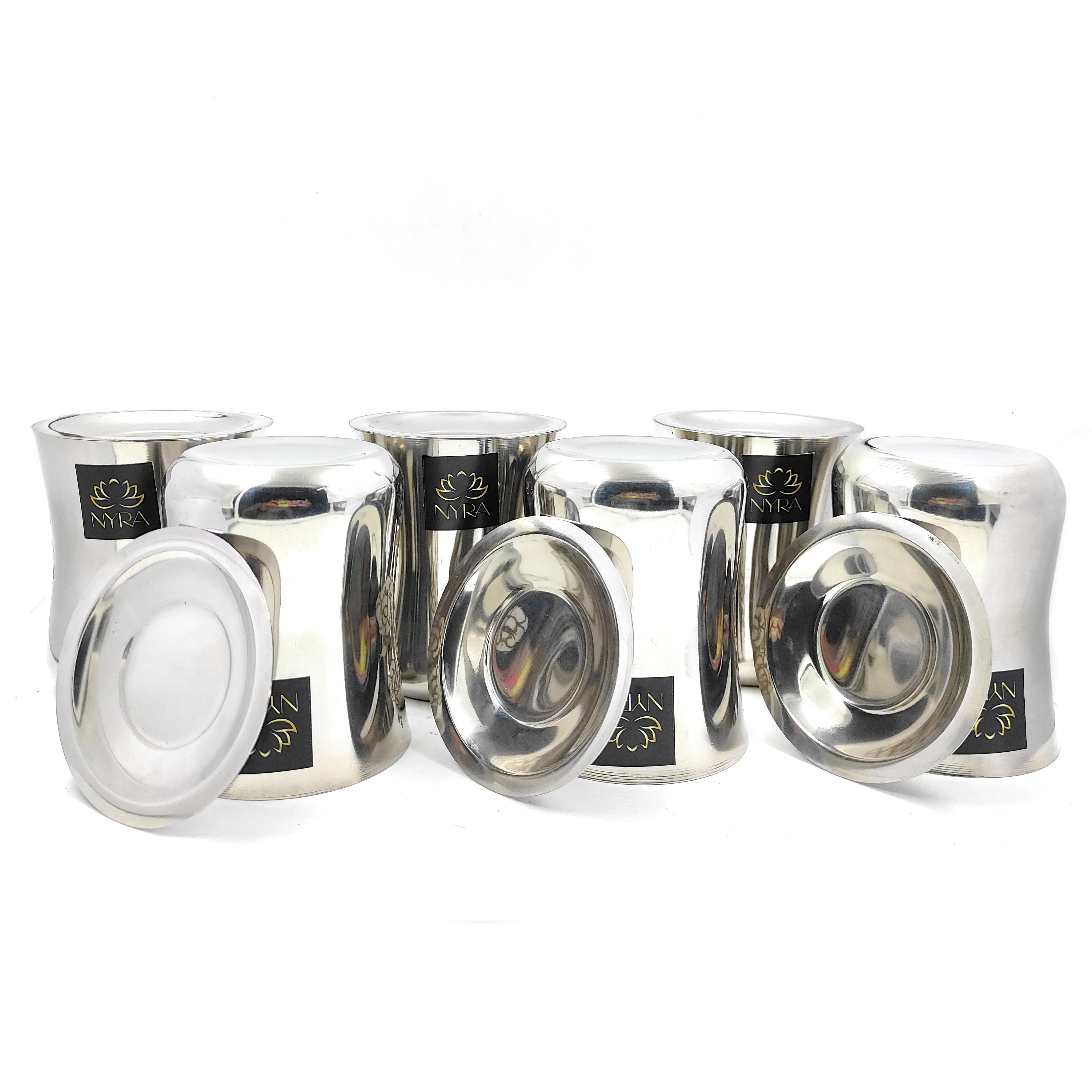 steel glass with lid