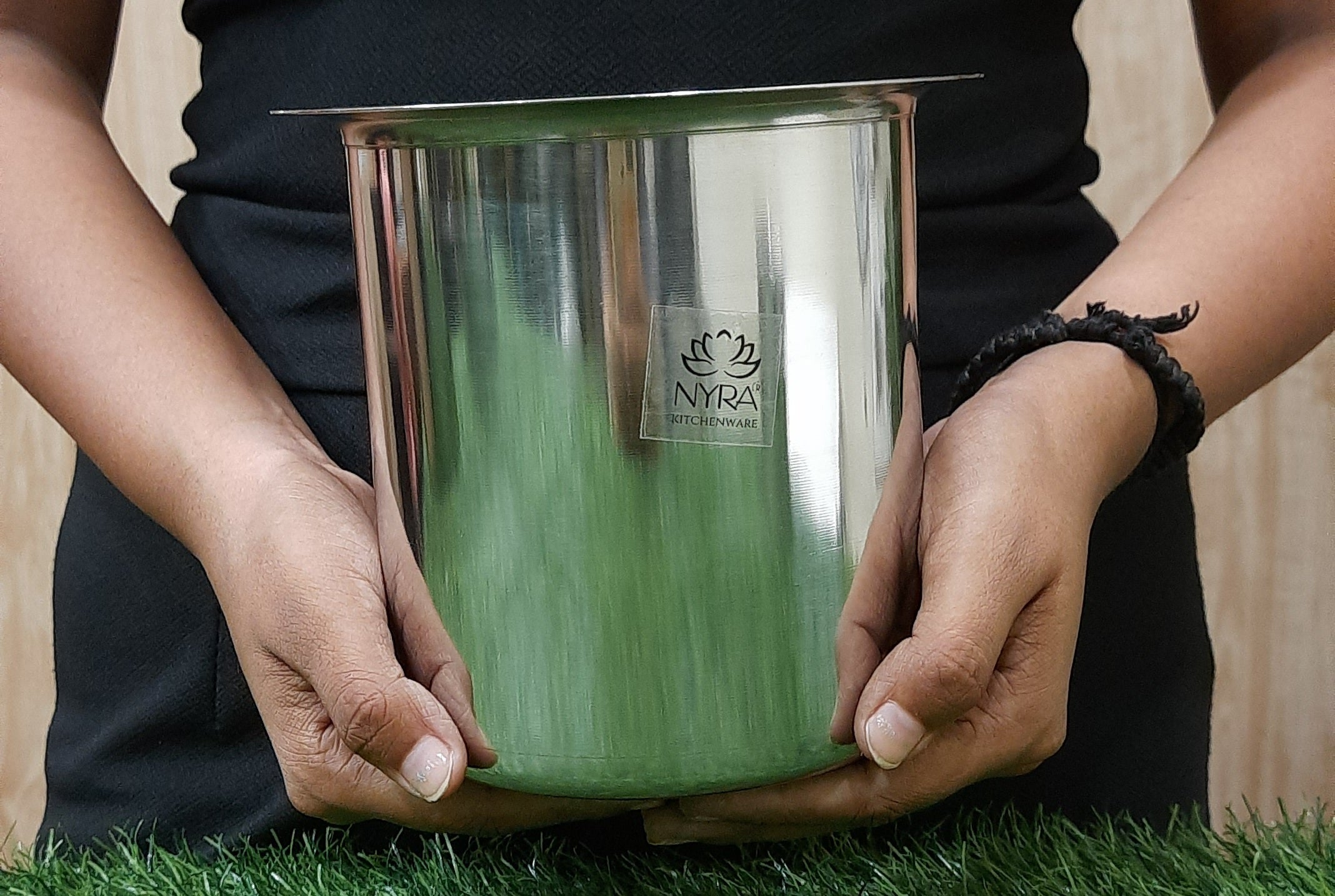 showing Stainless Steel Deep Water Gunj/Milk Pot/Tope/Bhagona
