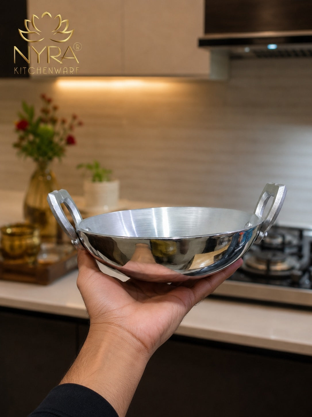 Aluminium Mini Kadhai/Wok | Multi-purpose Wok