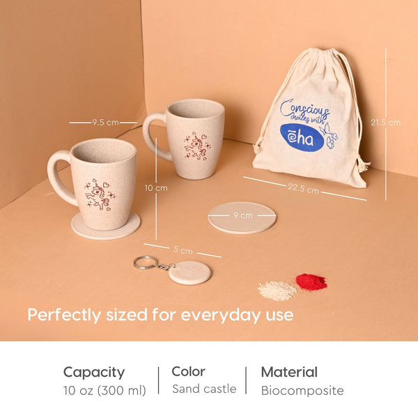 Earth-Friendly Unicorn Printed Rakhi Return Gift | Set of 2