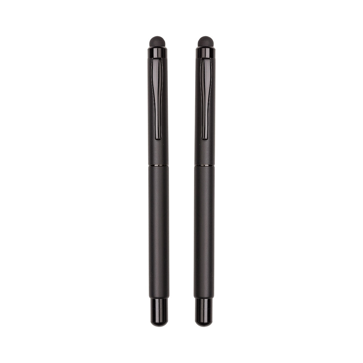 2-in-1 Stylus Metal Roller Pen | Write & Touch | All-Black