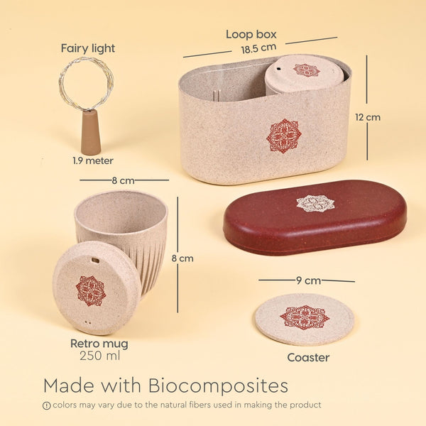 Earth Friendly Gifts For Family and Friends | Mandala Printed Mug and Coasters Set of 2