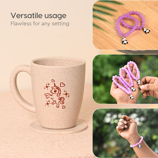 Earth-Friendly Unicorn Printed Rakhi Return Gift | Set of 2