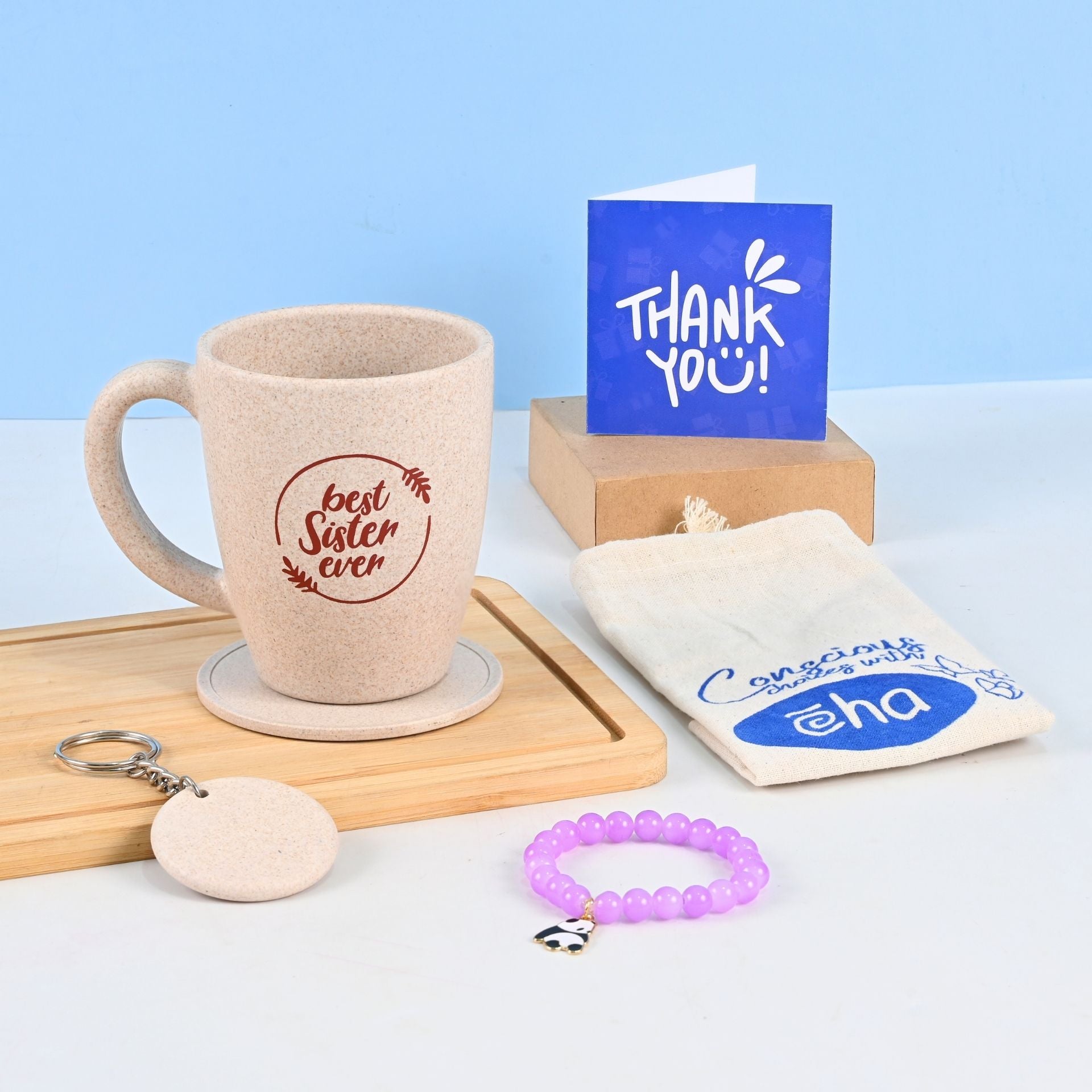 Earth-Friendly Best Sister Printed Mug | Set of 1