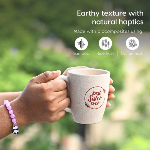 Earth-Friendly Best Sister Printed Mug | Set of 1