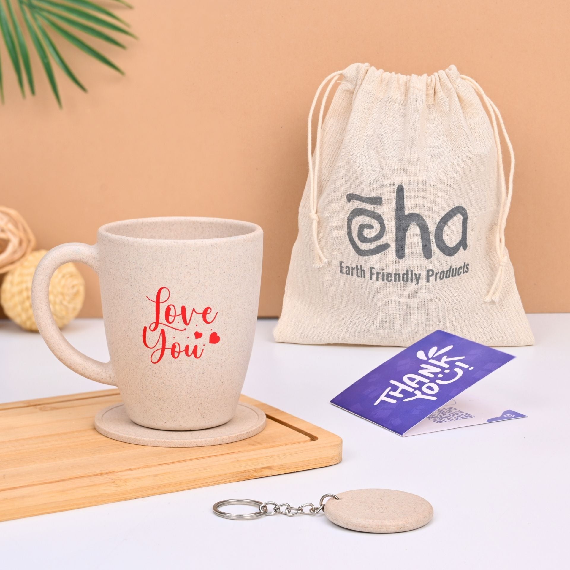 Eha Earth Friendly Love You mugs for coffee | couple gifts