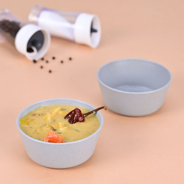 Curry Bowl 175 ml set of 2 | Earth friendly Unbreakable bowls Made with Bamboo Fibers & Rice Husk Fiber