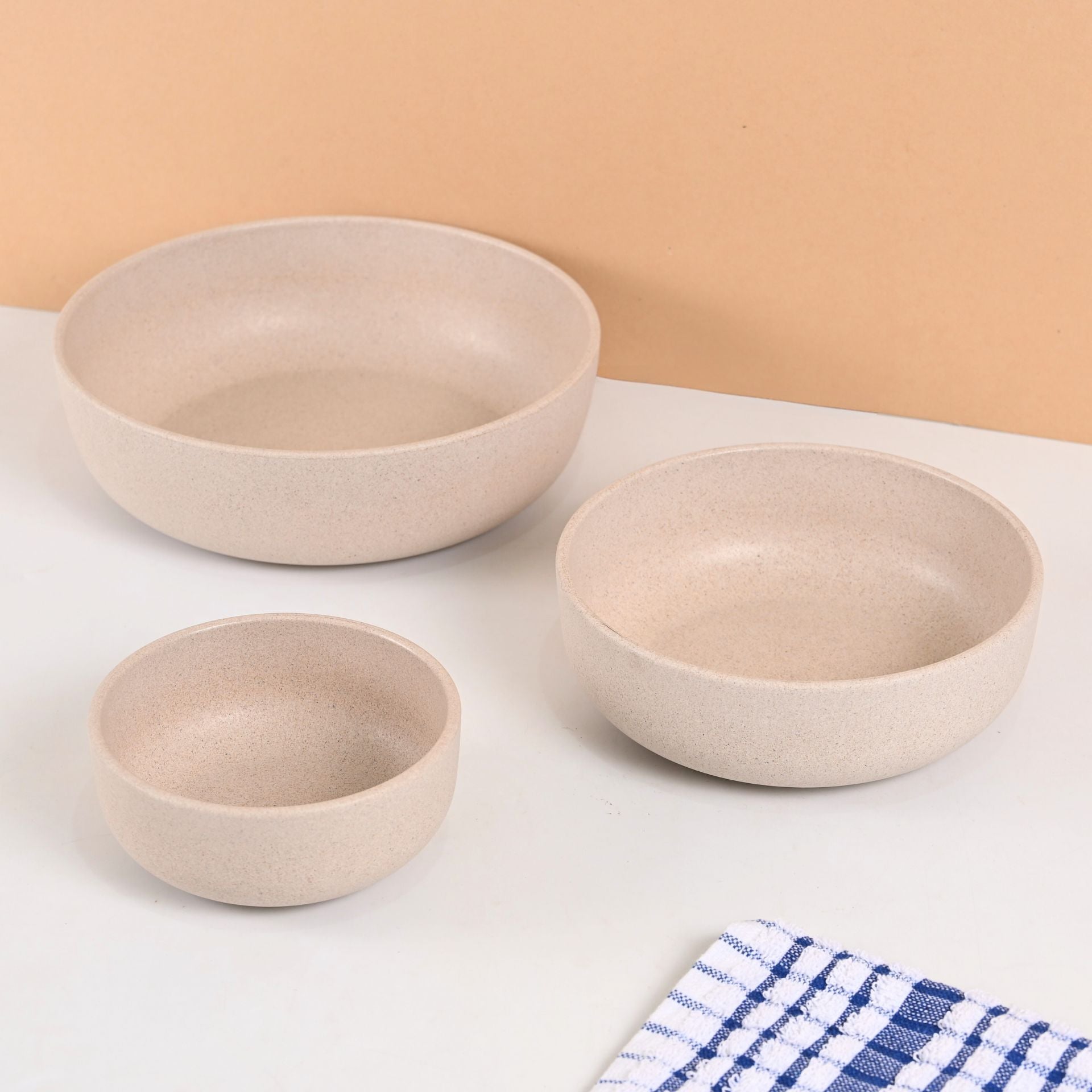 Earth Friendly Salad Bowl Set of 3 | 1550, 350 & 850 ml