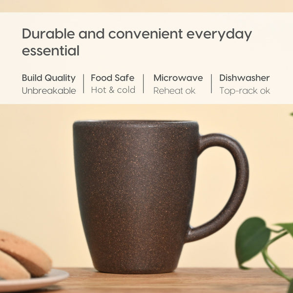 Classic Mug 300 ml | Unbreakable Mugs Made with Rice Husk & Bamboo Fibers
