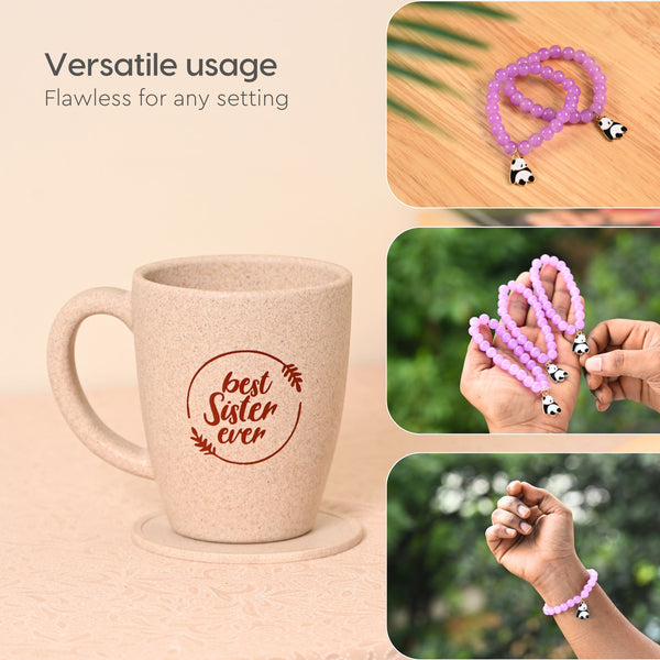 Earth-Friendly Best Sister Printed Mug | Set of 1