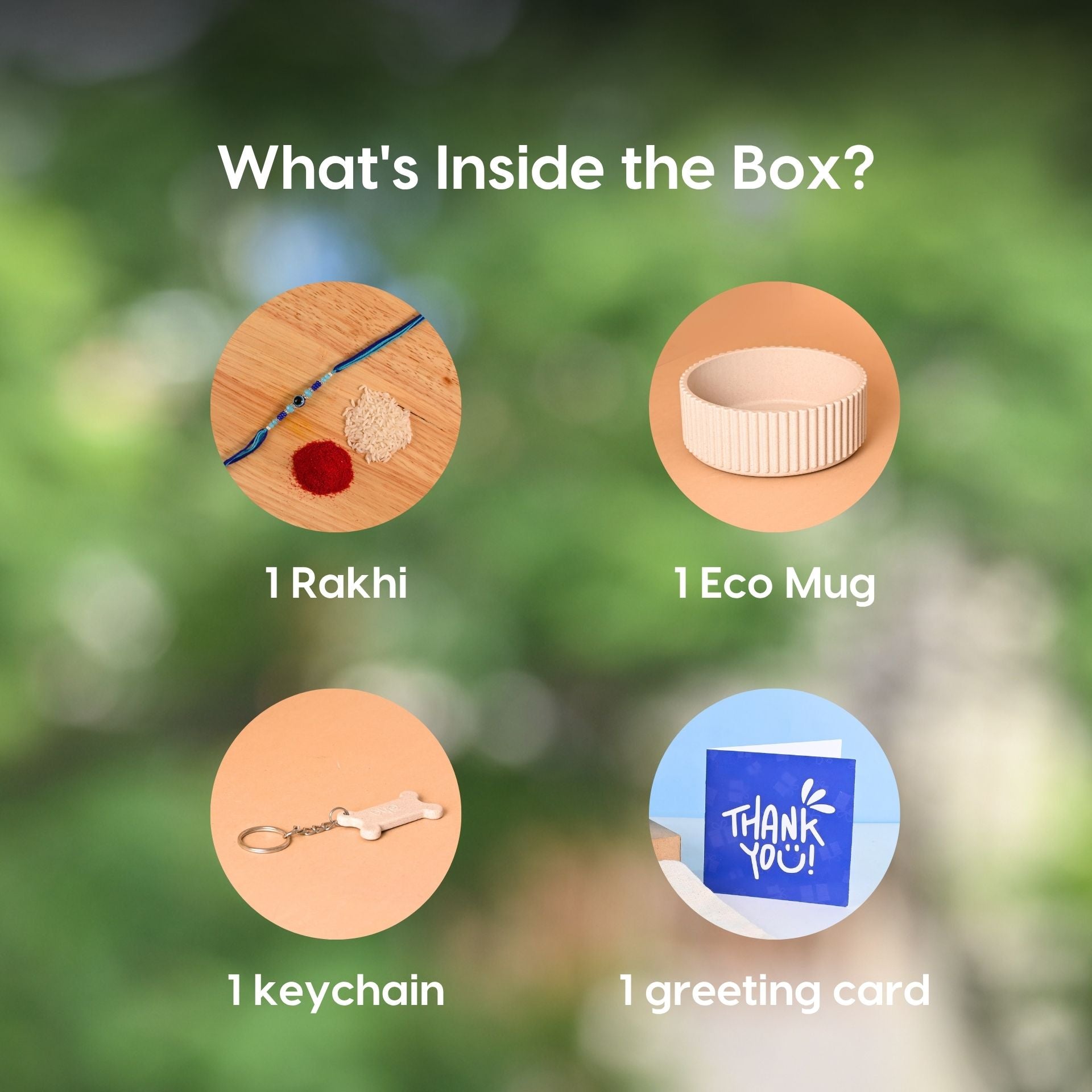 Earth Friendly Ecocog Dog Food Bowl with Rakhi | Set of 1, 750 ml