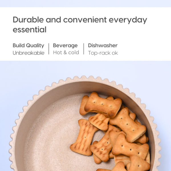 Earth Friendly Ecocog Dog Food Bowl with Rakhi | Set of 1, 750 ml