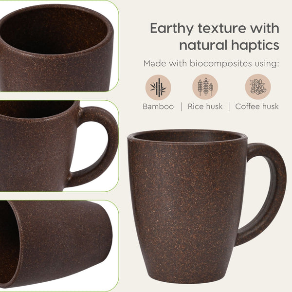 Classic Mug 300 ml | Unbreakable Mugs Made with Rice Husk & Bamboo Fibers