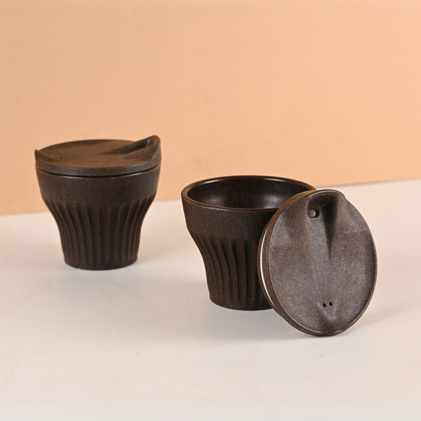 Earth Friendly Rafter Coffee Mug with Lid | Set of 2