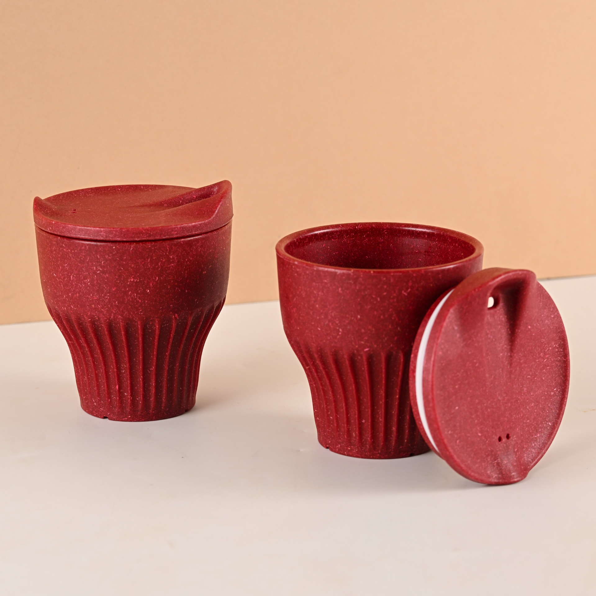 Eha Earth Friendly Rafter Coffee Mug with Lid | Set of 2