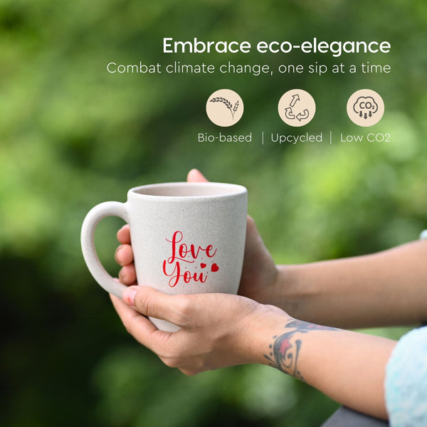 Eha Earth Friendly Love You mugs for coffee | couple gifts