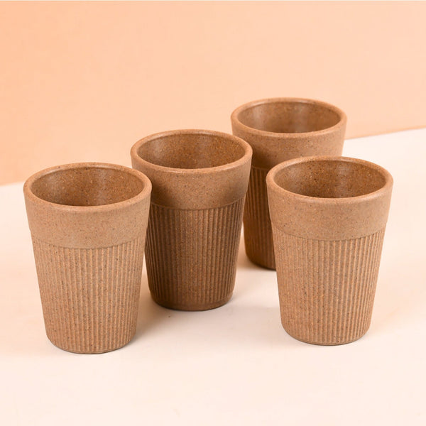 Earth Friendly Statement Chai Cups | Set of 4