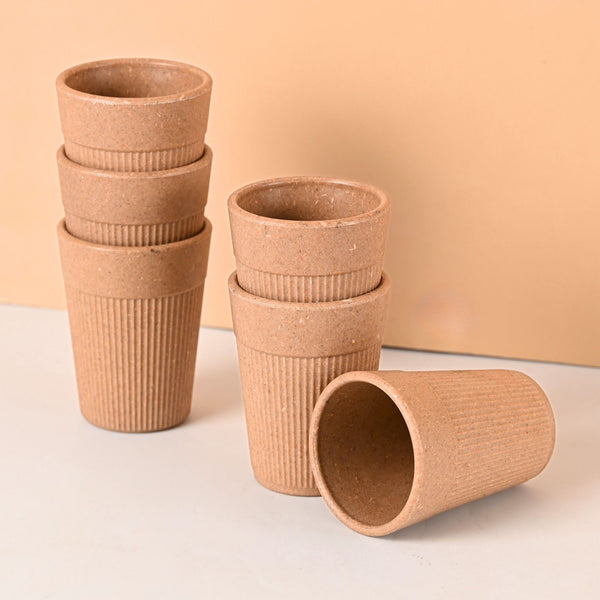 Earth Friendly Statement Chai Cups | Set of 6
