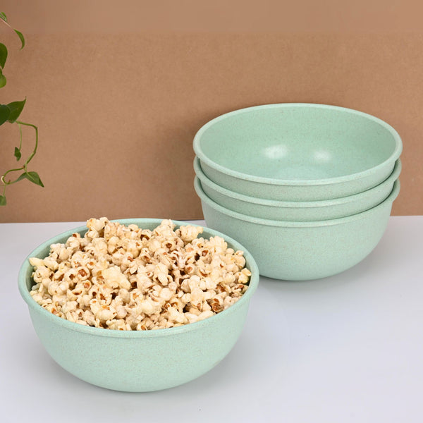 Frosty Mixing Bowl 1800 ml set of 4 | Earth friendly unbreakable bowls Made with Bamboo Fibers & Rice Husk Fiber