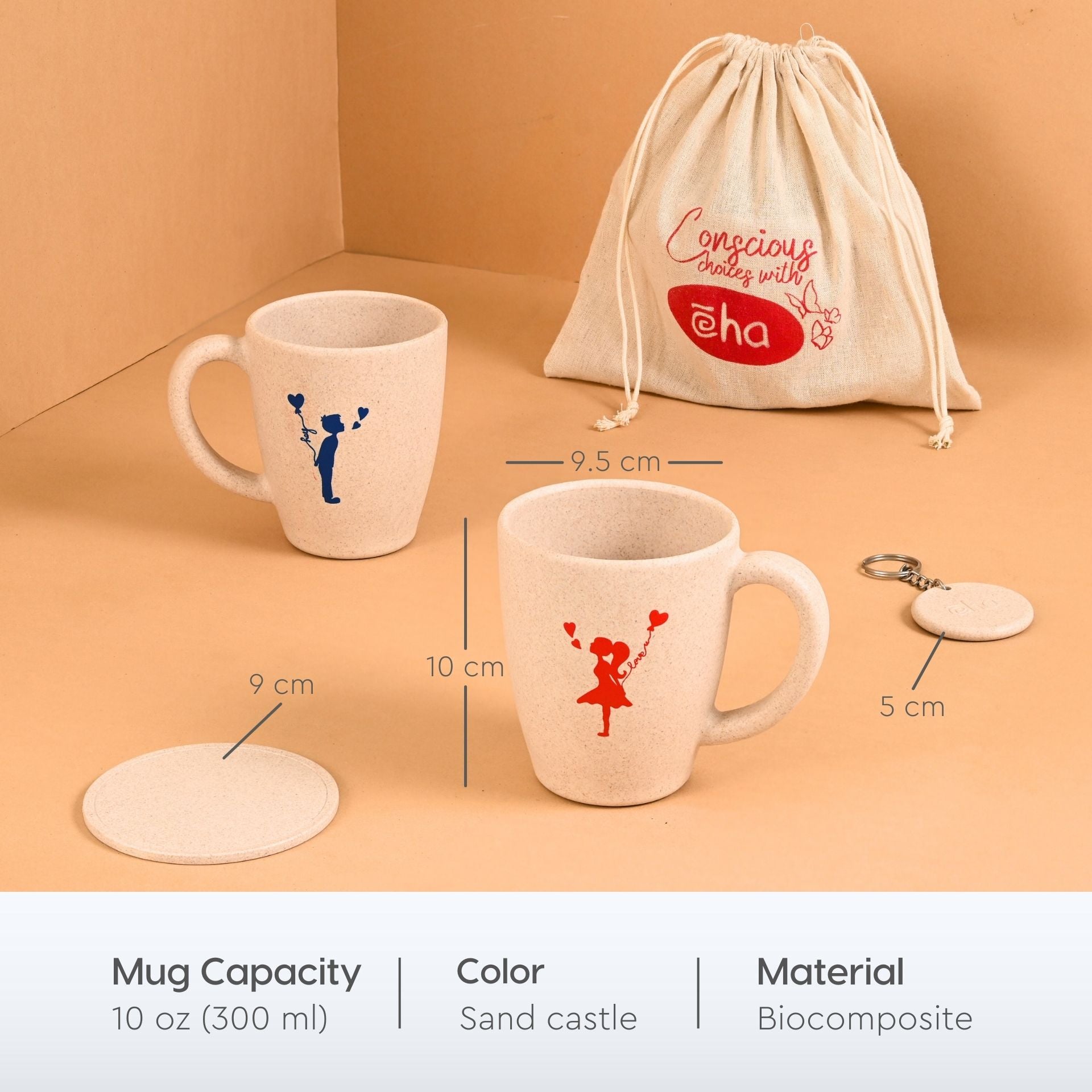 Earth-Friendly Valentine Gift for Couple | Hey Love Mug