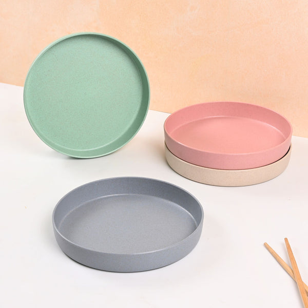 Earth Friendly Verde Round Plates | Set of 4