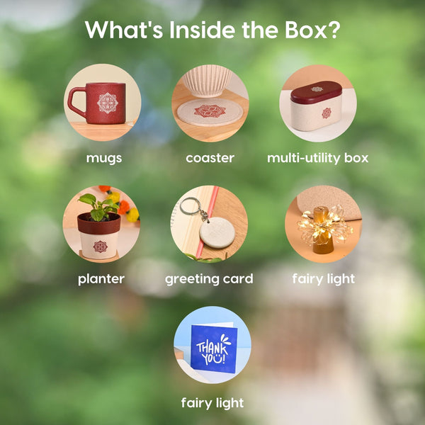 Earth Friendly Gifts | Mandala Printed Mug and Planter