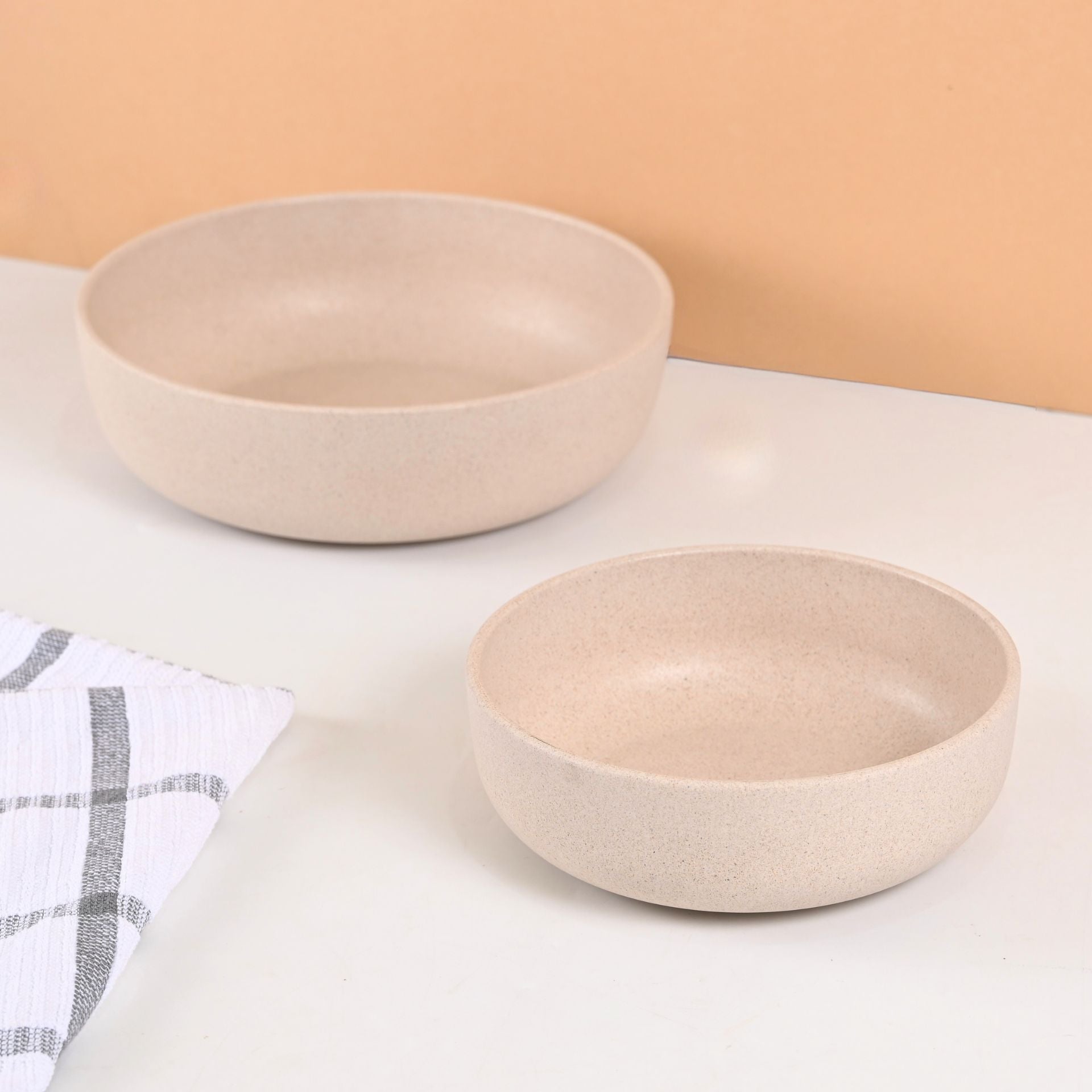 Earth Friendly Salad Bowl Set of 2 | 1550 & 850 ml