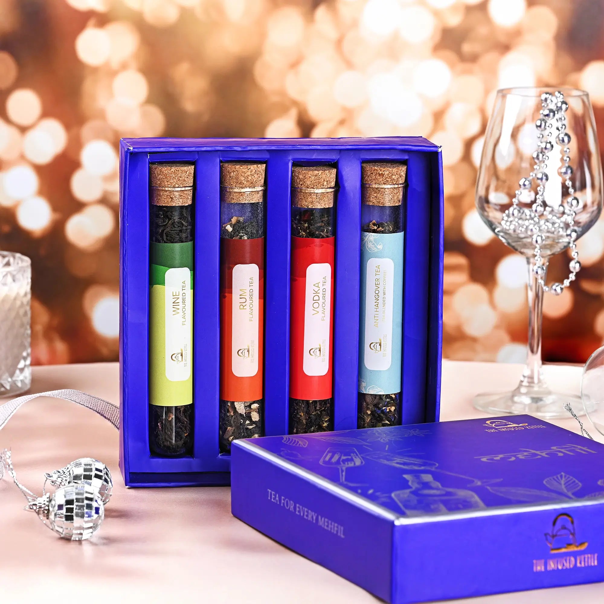 Mehfil Box - 4 Blended Teas In Test Tubes