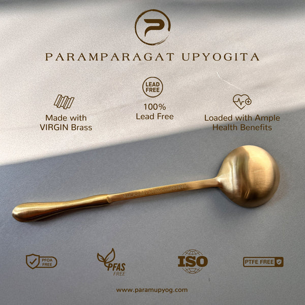 Paramparagat Upyogita Chaitanya  Brass Deep Ladle
