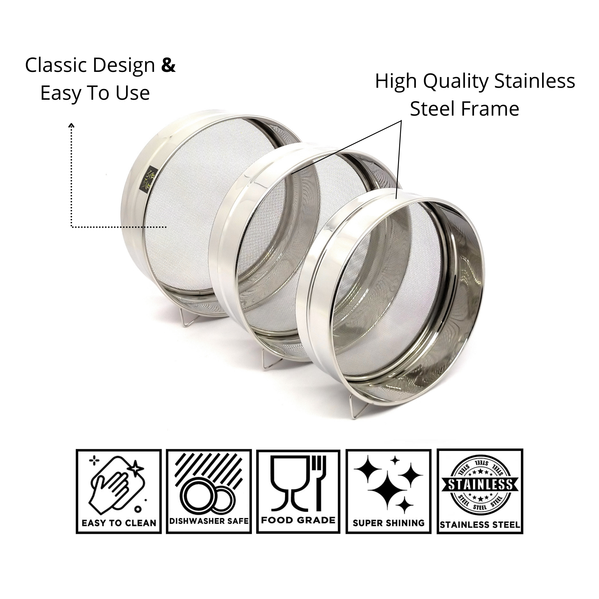 Features of Stainless Steel Fine Mesh Seive