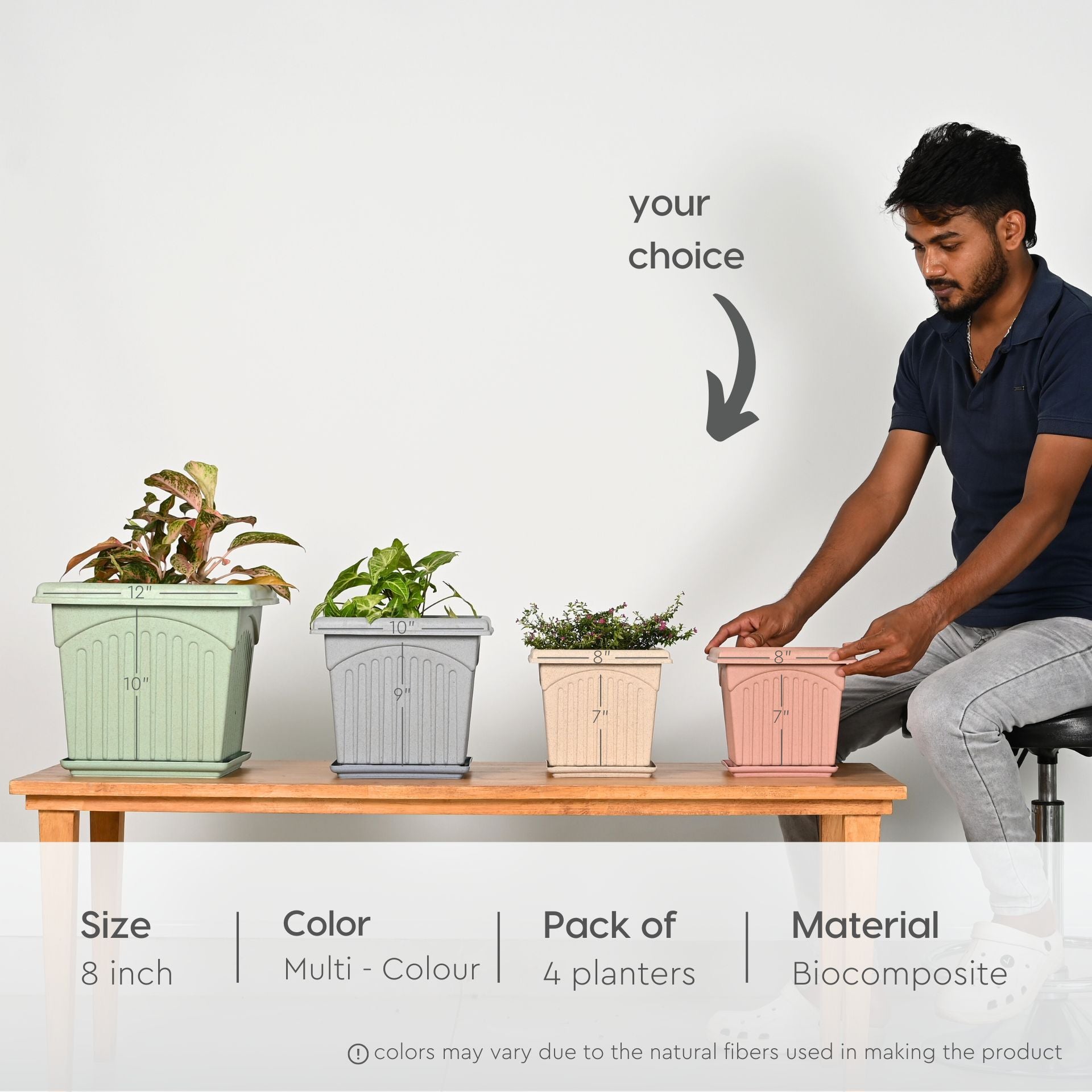 Earth Friendly 8 Archway Planters image 2