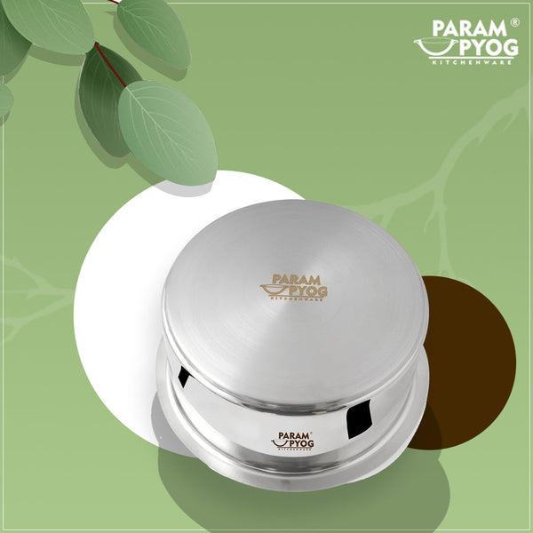 Param Upyog - 2.5 Liters SS Plain Bhagona/Patila/Tope