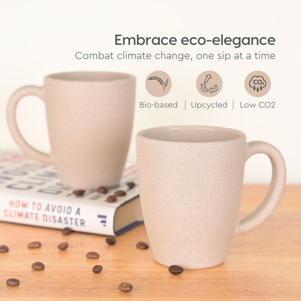 Classic Mug 300 ml | Unbreakable Mugs Made with Rice Husk & Bamboo Fibers