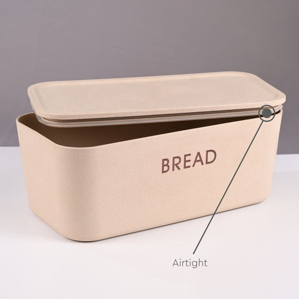 Earth Friendly Kitchen Storage Jars & Containers and Bread Box | Set of 4, 6000 ml & 800ml x 3