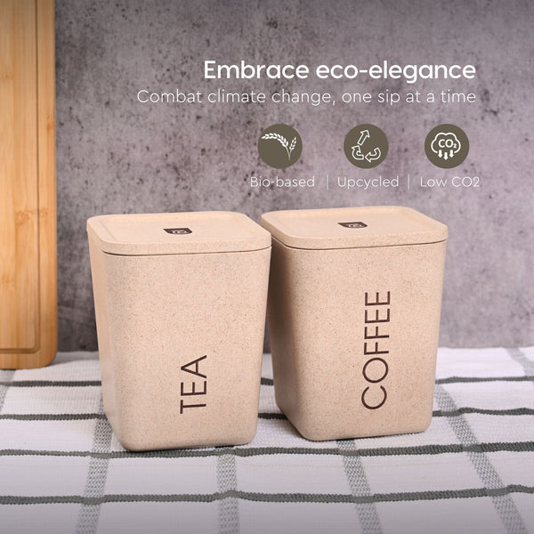Earth Friendly Kitchen Storage Jars & Containers | Set of 2