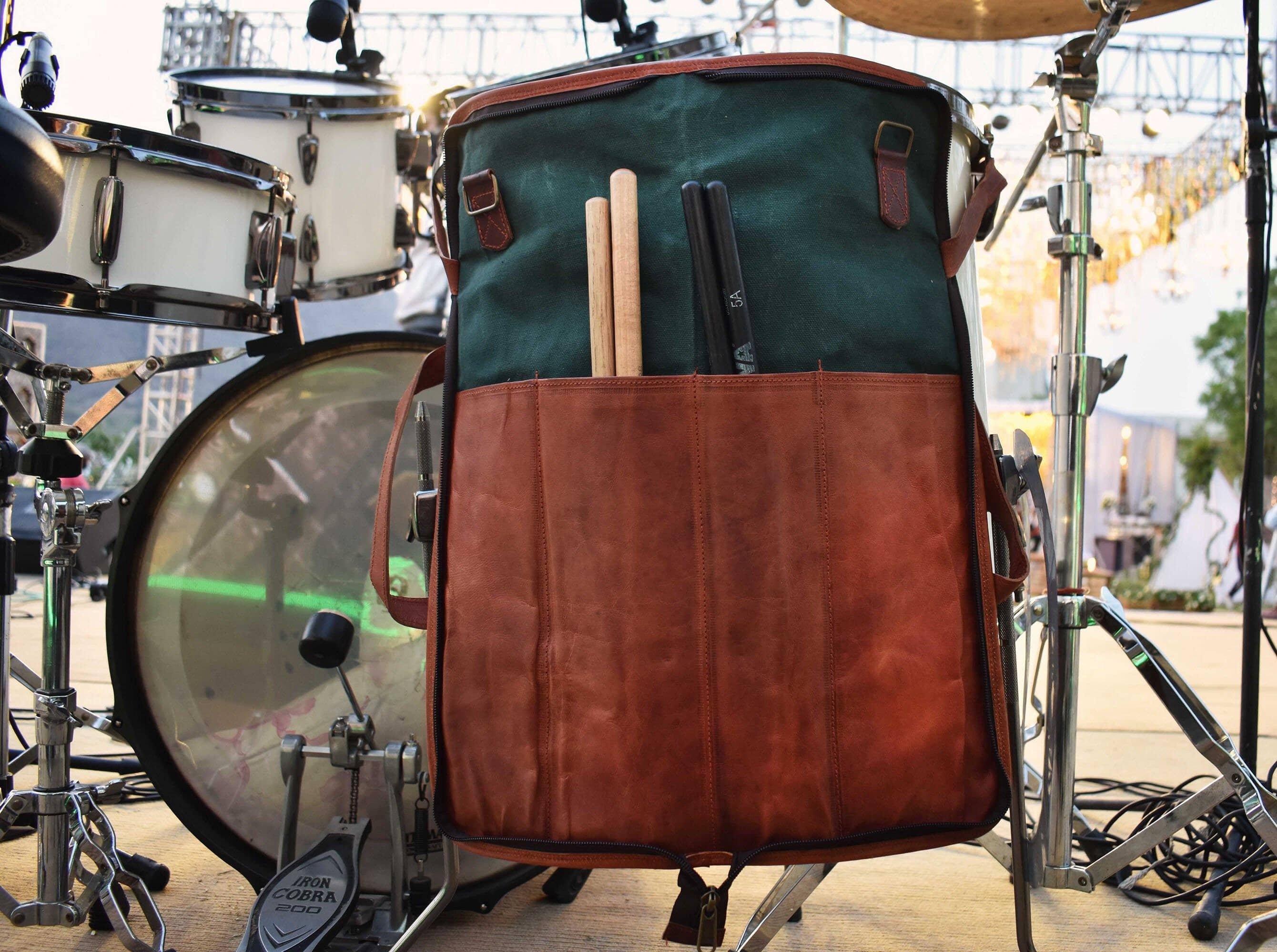Genuine Vintage Leather Drumstick Bag Classy Leather Bags Bags