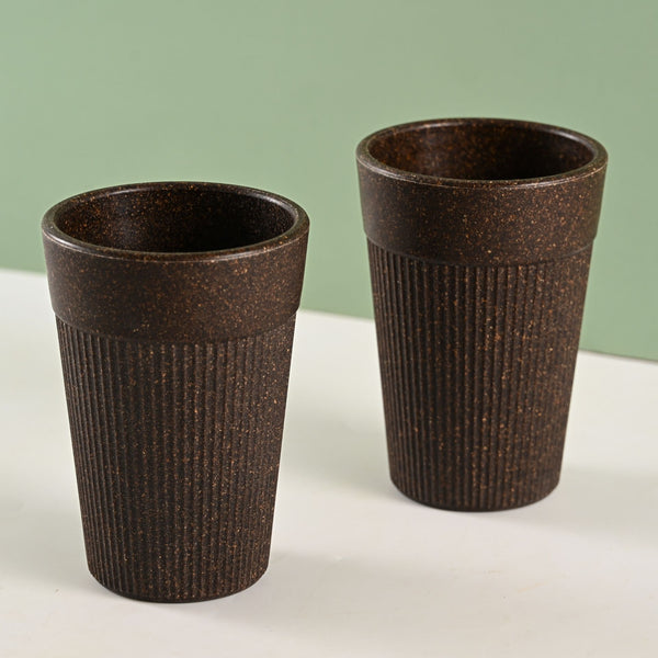 Earth Friendly Unbreakable Lassi Tumbler Drinking Glass Set of 2 | 350 ml