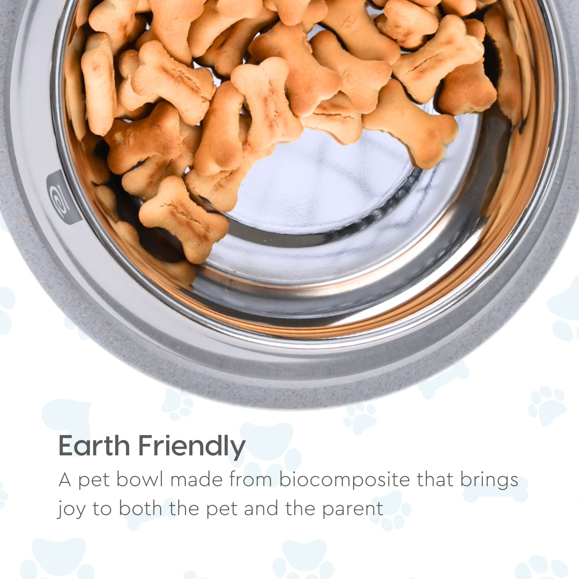 Earth Friendly Multipurpose Pet Bowls for Dogs | Duo feed Dog Bowl | 350 ml | Pet Bowl Made with Rice Husk & Bamboo Fibers | Dog Food Bowl