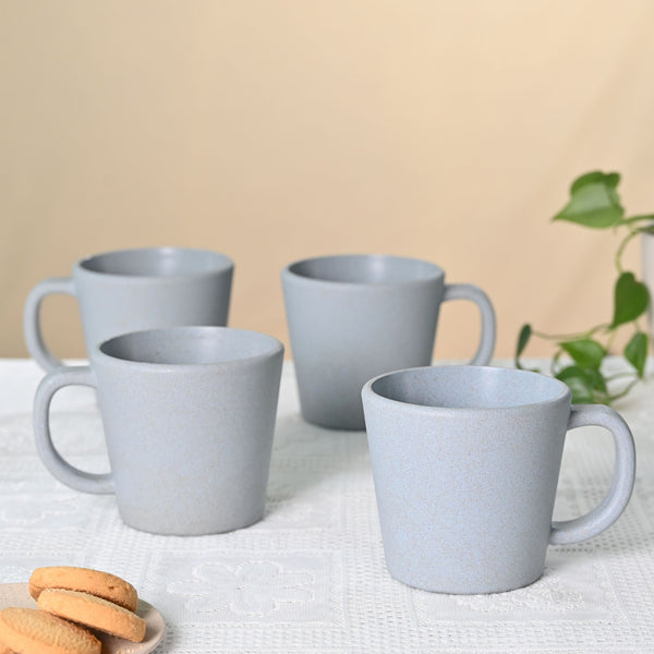 Earth friendly Majestic Mug 375 ml set of 4 | Eha Unbreakable mugs Made with Rice Husk & Bamboo Fibers