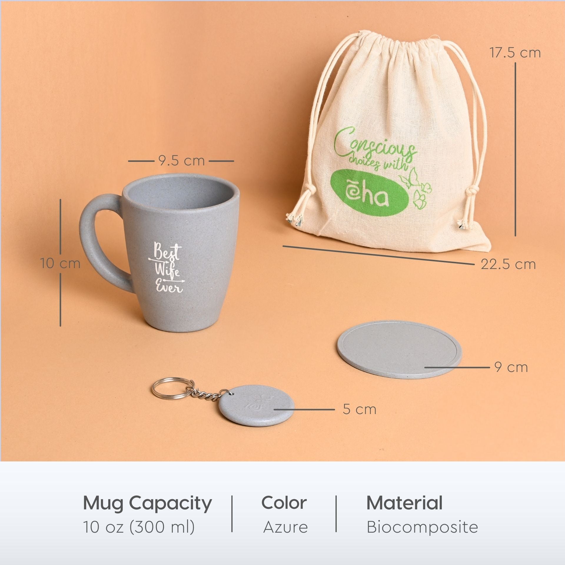 Earth Friendly Best Wife Printed Mug | Set of 1