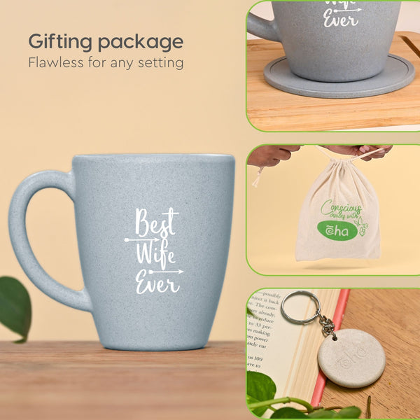 Earth Friendly Best Wife Printed Mug | Set of 1