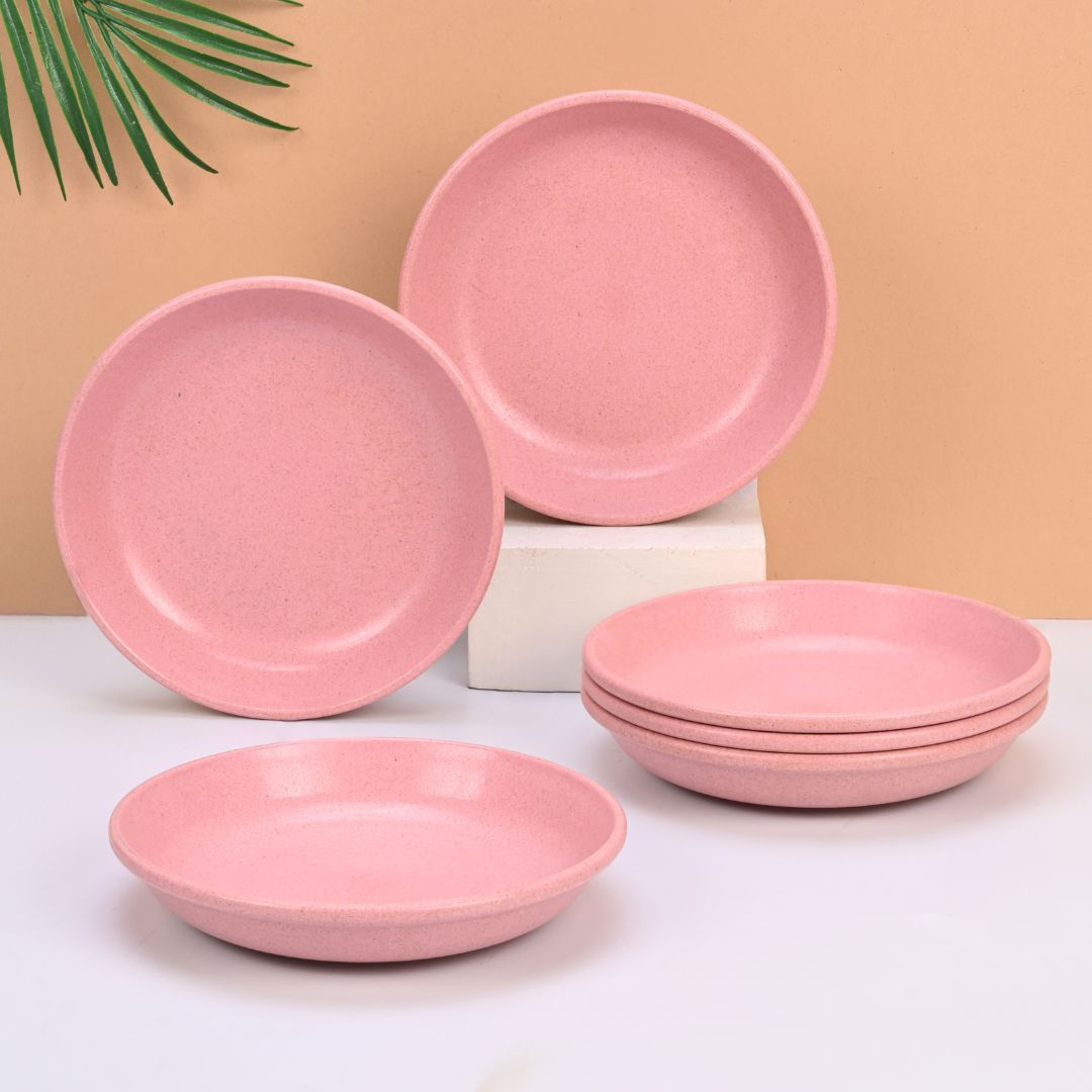 Eha Earth-Friendly Small Plates Set for Snacks | 6 inch Set of 6