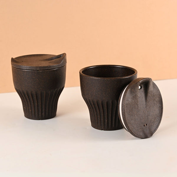 Eha Earth Friendly Rafter Coffee Mug with Lid | Set of 2
