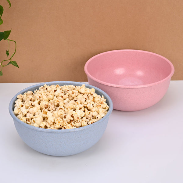 Frosty Mixing Bowls 1800 ml set of 2 | Earth friendly Unbreakable bowls Made with Bamboo Fibers & Rice Husk Fiber