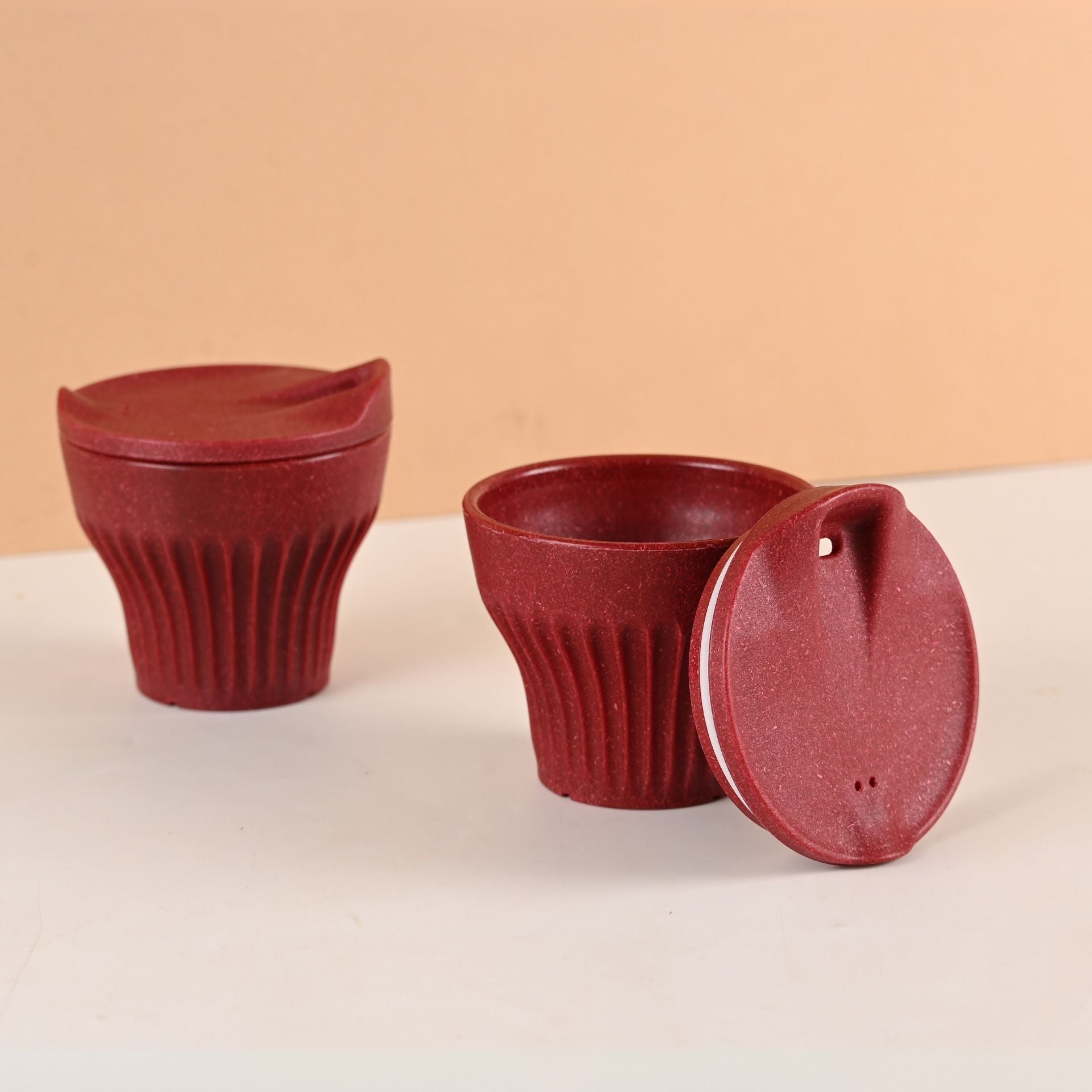 Earth Friendly Rafter Coffee Mug with Lid | Set of 2