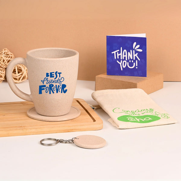 Earth Friendly Best Friends Printed Mug | Set of 1