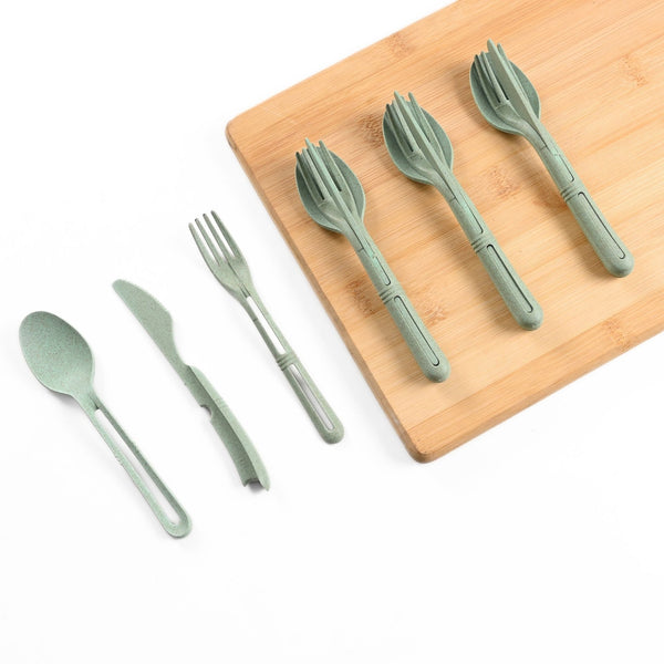 Earth Friendly Small Cutlery Set for Dining Table | Travel Cutlery for Kids Set of 4