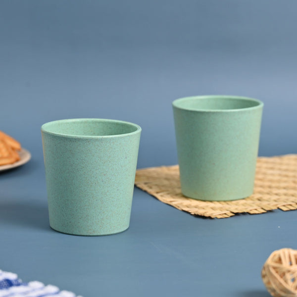 Earth Friendly Small Drinking Glass for Kids | Set of 2