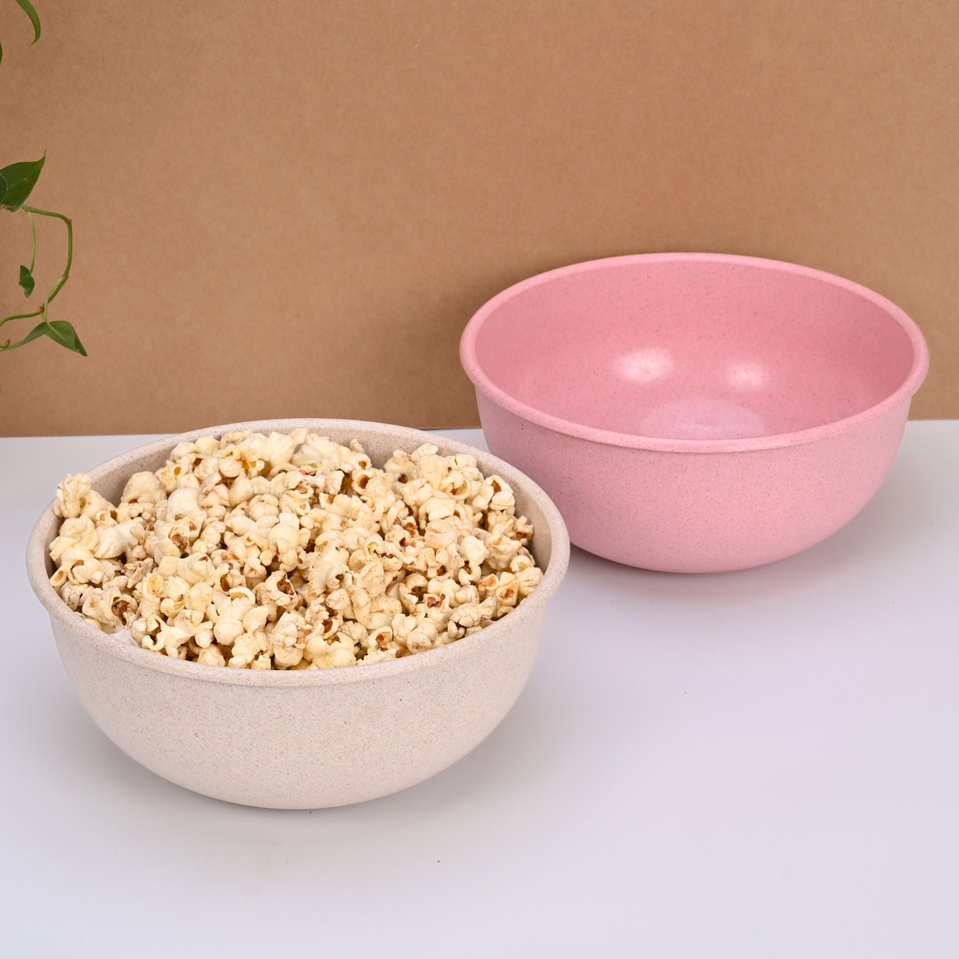 Frosty Mixing Bowls 1800 ml set of 2 | Earth friendly Unbreakable bowls Made with Bamboo Fibers & Rice Husk Fiber